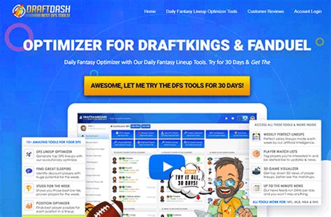 Draft dashboard - NFL Optimizer for DraftKings. Fanduel and Yahoo. Our NFL Lineup Optimizer uses Premium DFS player projections that will help you create daily fantasy lineups quickly and easily. 
